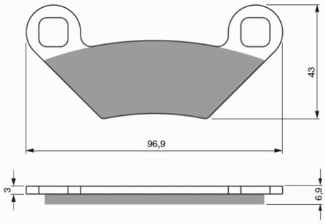 Brzdové destičky - Polaris XP